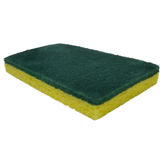 Éponge de cellulose  jaune et vert
