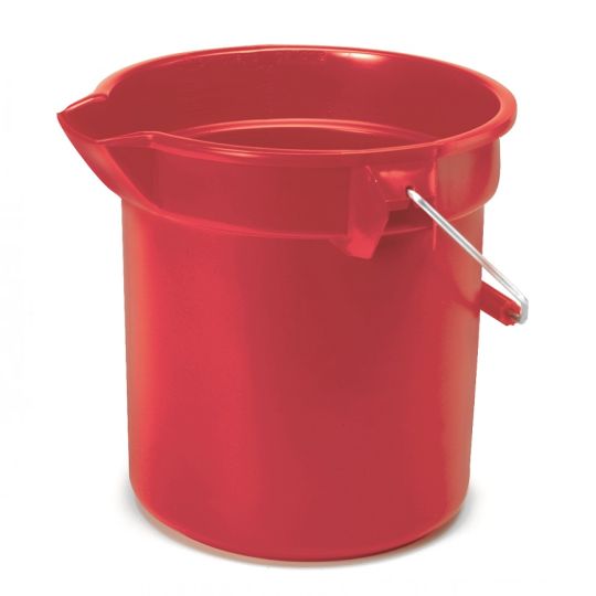 Seau rouge avec bec verseur, BRUTE, 9.5 L
