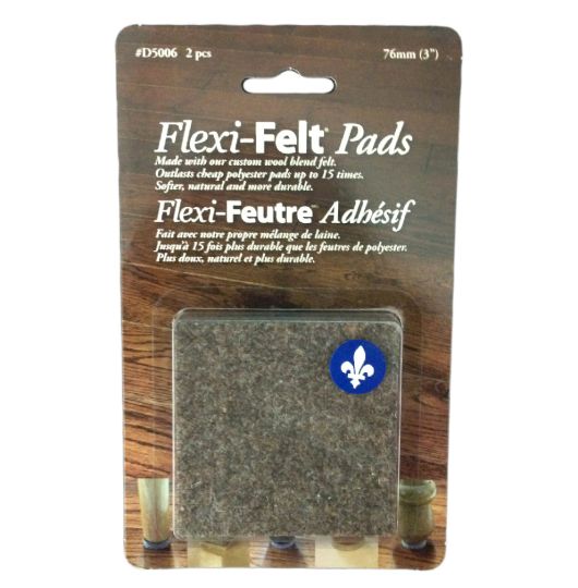 Flexi-Feutre carré avec laine foncée 76mm (3)
