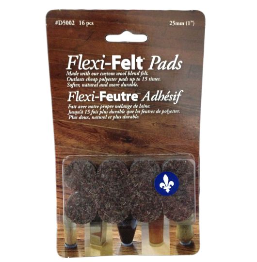 Flexi-Feutre rond avec laine foncée 25mm (1)