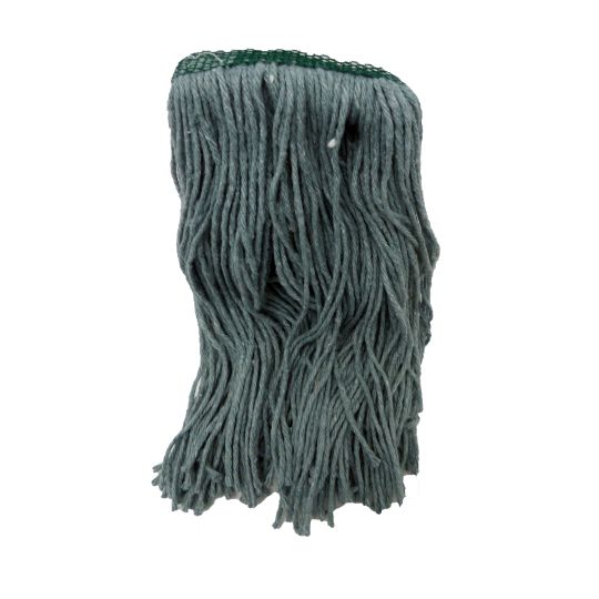 Vadrouille humide détachée verte synthétique, bande étroite, 12 oz