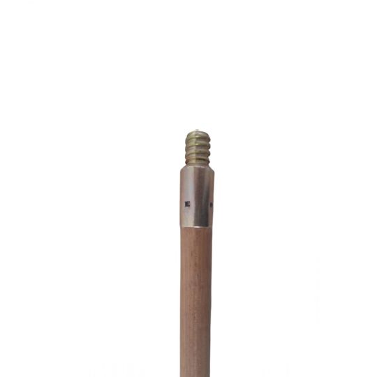 Manche en bois vernis avec douille en acier, 60 x 1''