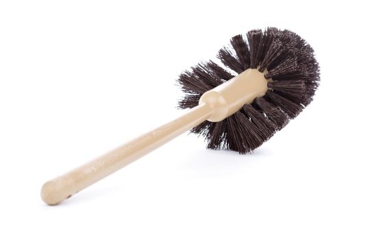 Brosse à cuvettes avec manche en plastique