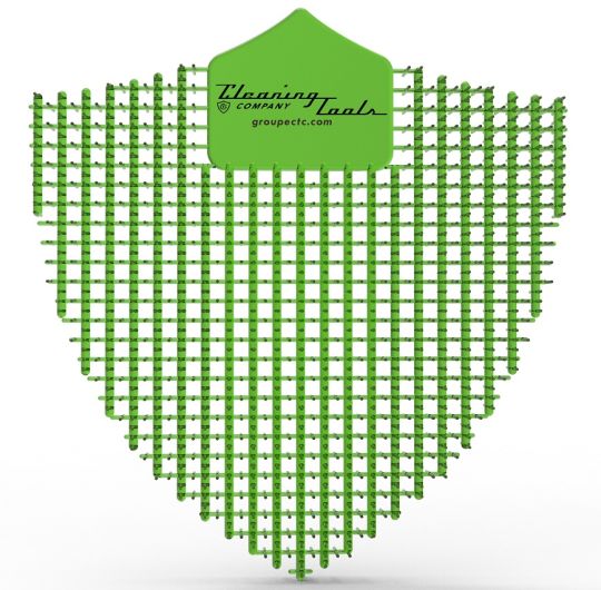 Grille d'urinoir, menthe (bouclier)