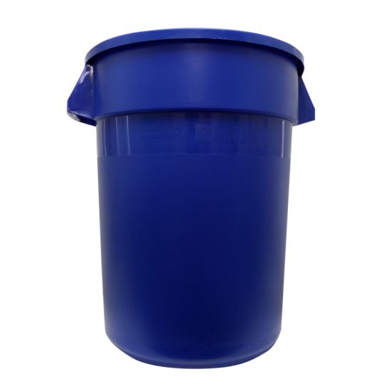 Poubelle ronde bleue, 32 gal BRUTE
