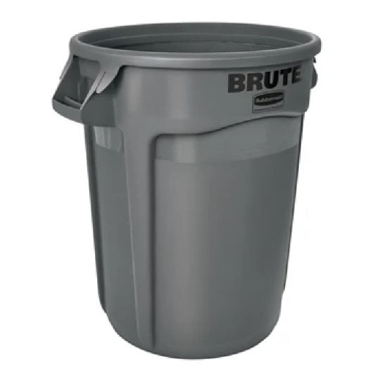 Poubelle ronde grise, 32 gal BRUTE