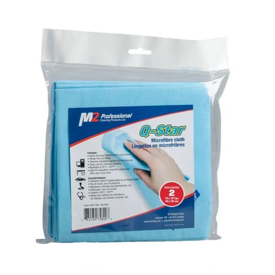 Q-STAR, linge microfibre bleu