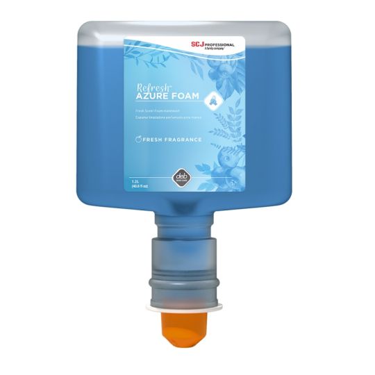 REFRESH AZURE FOAM, savon à mains en mousse légèrement parfumé, 1.2 L