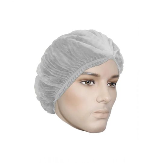 781 Cova-Cap Bonnet Bouffant plissé, blanc 24''