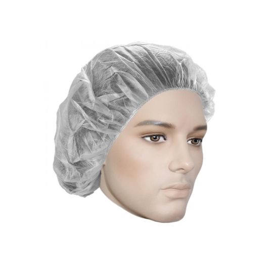 Bonnet Bouffant, blanc 21'' (caisse)