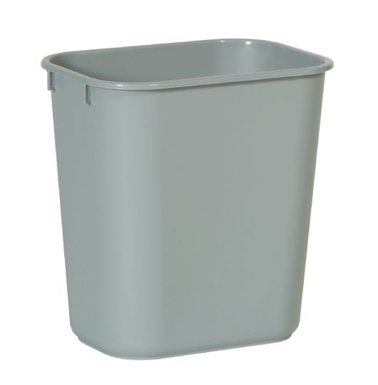 Poubelle rectangulaire  grise, 12.9 L