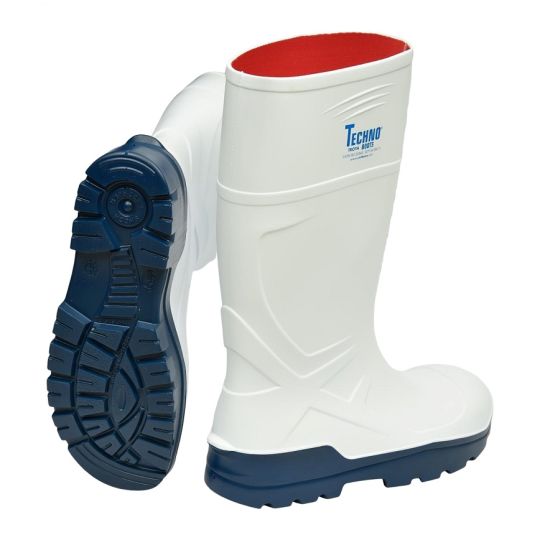 Bottes blanches Techno-Boots grandeur 45EU/10.5UK/12US