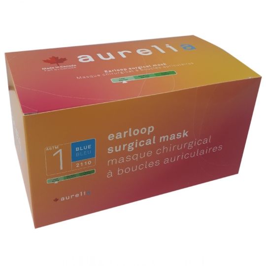 Masque 3 plis - Boîte de 50 - Certifié ASTM niveau 1