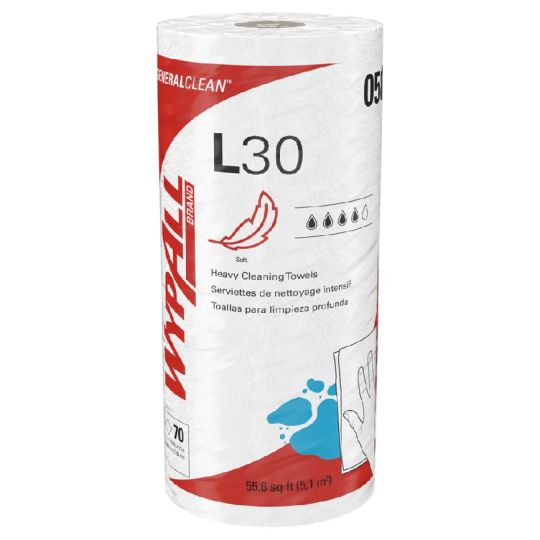 WYPALL L30, papier essuie-tout blanc en rouleau