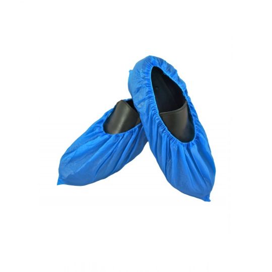 Couvre-chaussures bleu en plastique