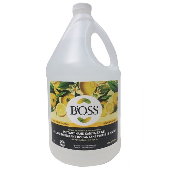 BIOSS, assainisseur à mains en gel, 3.78 Litres