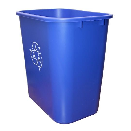 Poubelle de recyclage bleue 27 L