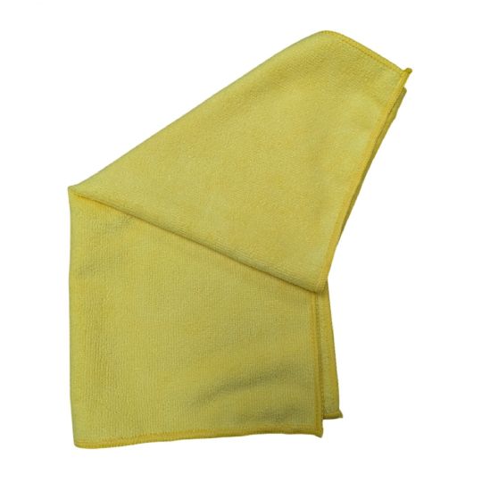 Linge microfibre jaune pour entretien général, 16'' x 16'', 350g