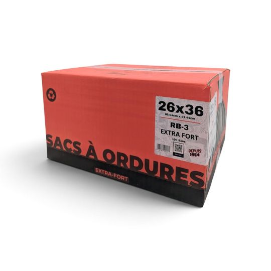 Sacs à déchets extra-forts Gould RB-3 26x36 po | Boîte 100