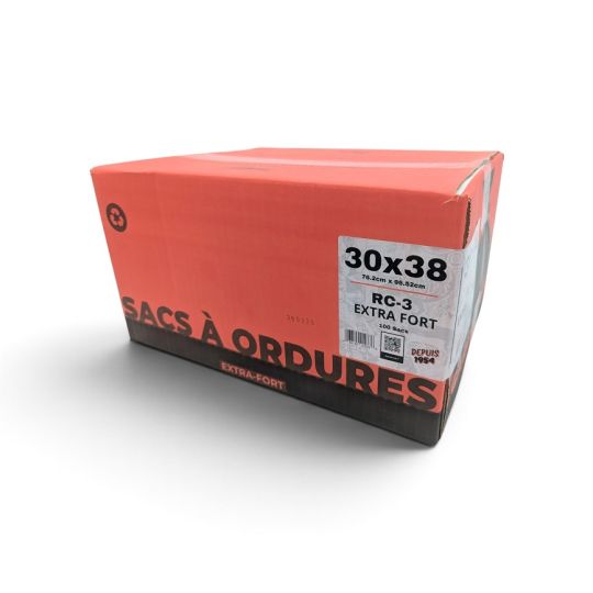 Sacs à déchets extra-forts Gould RC-3 30x38 po | Boîte 150