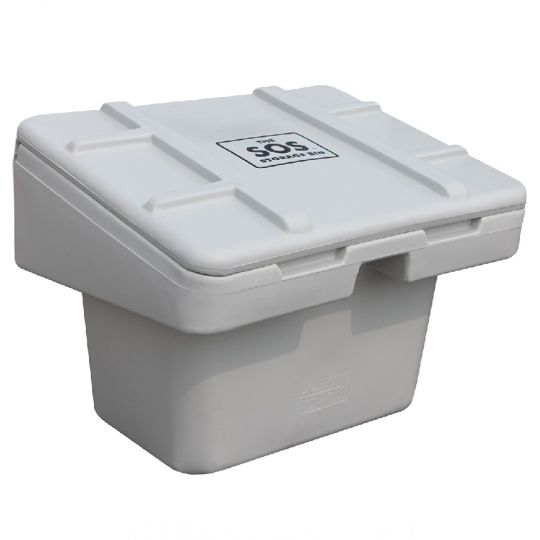 Bac de rangement SOS de 5,5 pi3, gris pour sel, sable ou fondant