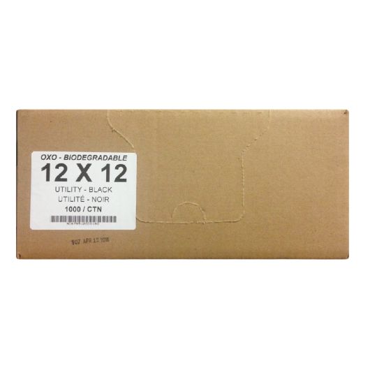 Sacs à ordures 12 x 12 réguliers noirs