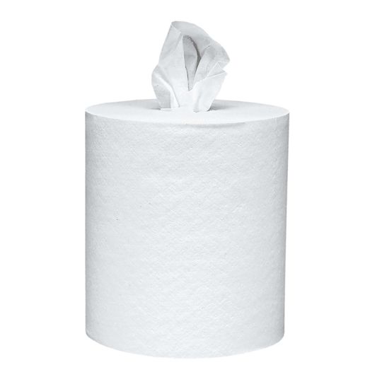 SCOTT®, papier à mains blanc rouleau à déroulement par le centre 2 plis