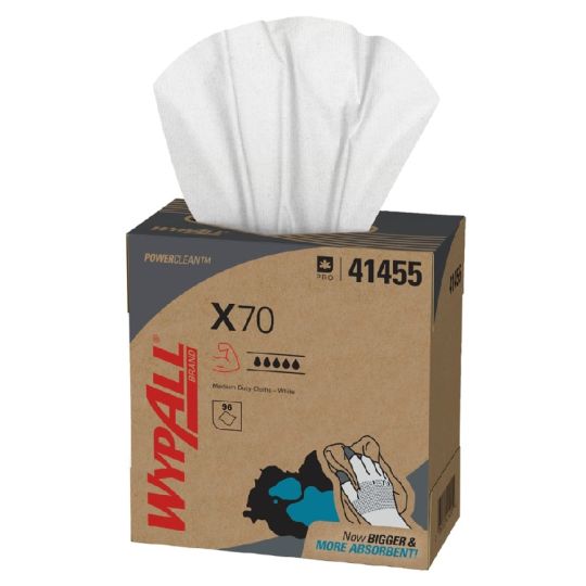 WYPALL X70, papier essuie-tout blanc, boîte de 100