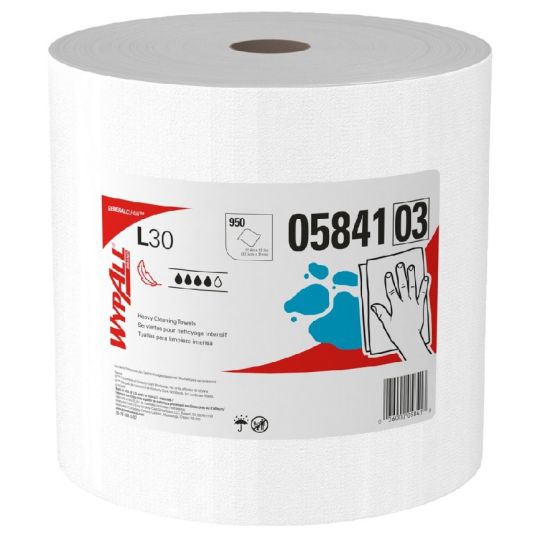 WYPALL L30, papier essuie-tout blanc en rouleau