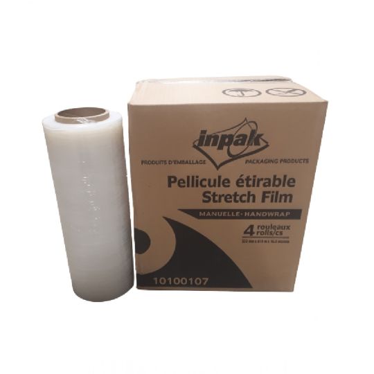 Pellicule étirable 13" 330mm x 419m x 16.5micron, 4 rouleaux/caisse