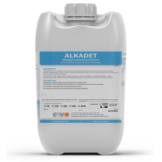 ALKADET, détergent détachant pour buanderie