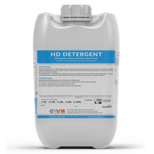 H.D. DÉTERGENT, détersif à lessive