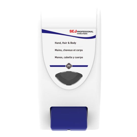 Distributrice blanche pour savon corps et cheveux DEB STOKO