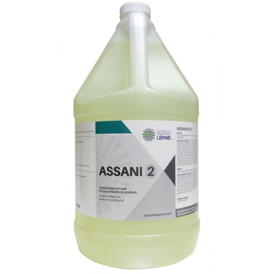 ASSANI NO 2, assainisseur à base d'hypochlorite de sodium