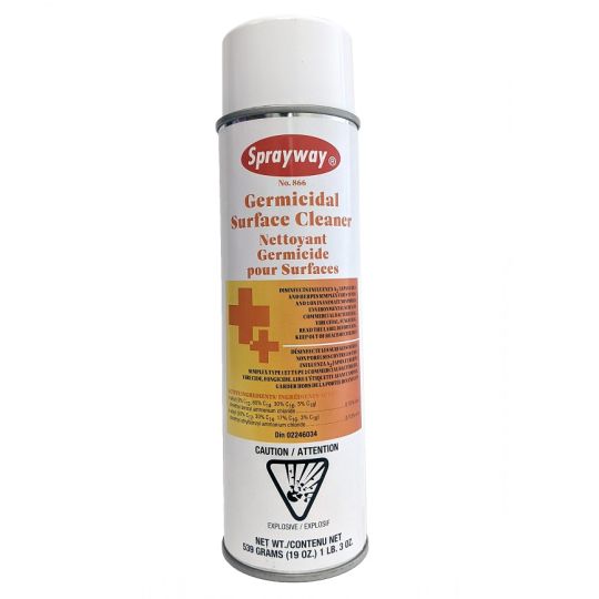 Nettoyant désinfectant et germicide en mousse