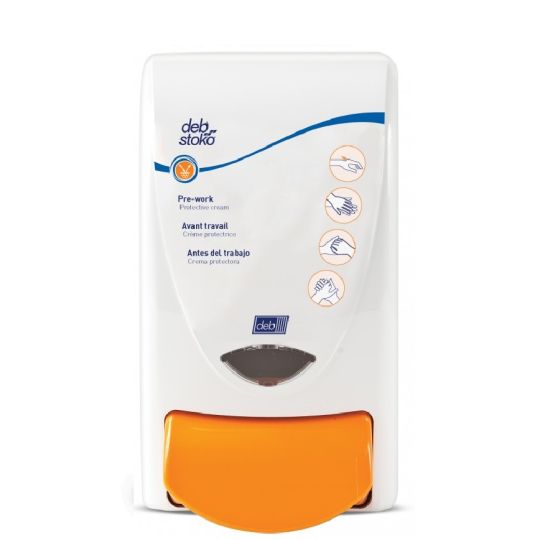 Distributrice blanche de crème à mains DEB STOKO