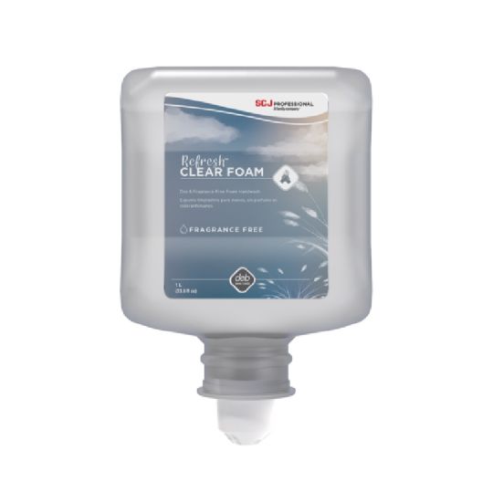 REFRESH CLEAR FOAM, savon à mains en mousse doux sans parfum ni colorant, 1 L