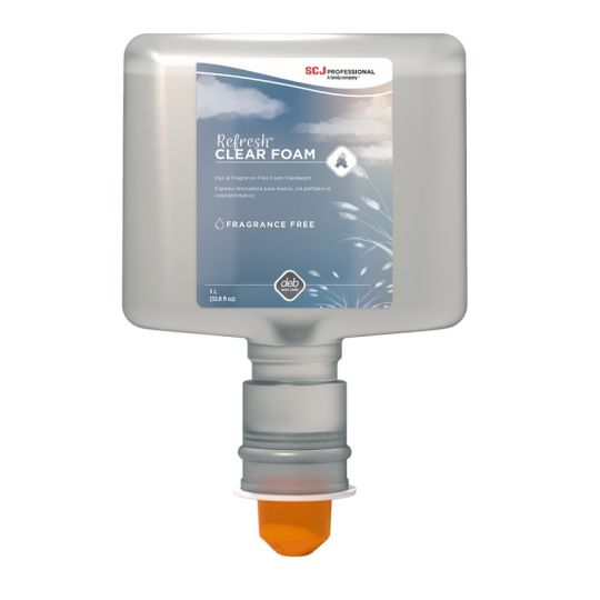 REFRESH CLEAR FOAM, savon à mains en mousse doux sans parfum ni colorant, 1.2 L