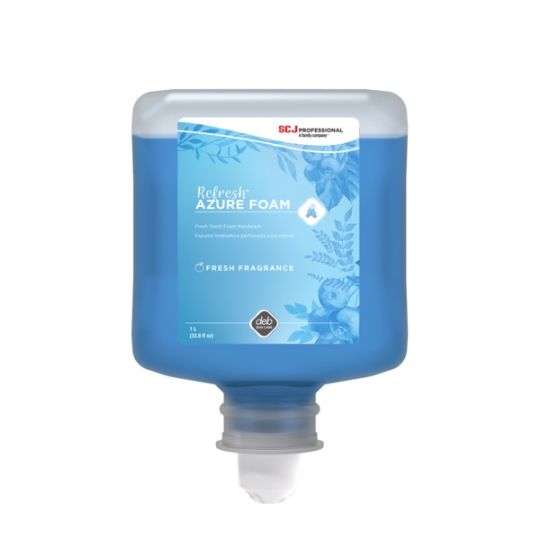 REFRESH AZURE FOAM, savon à mains en mousse légèrement parfumé, 1 L