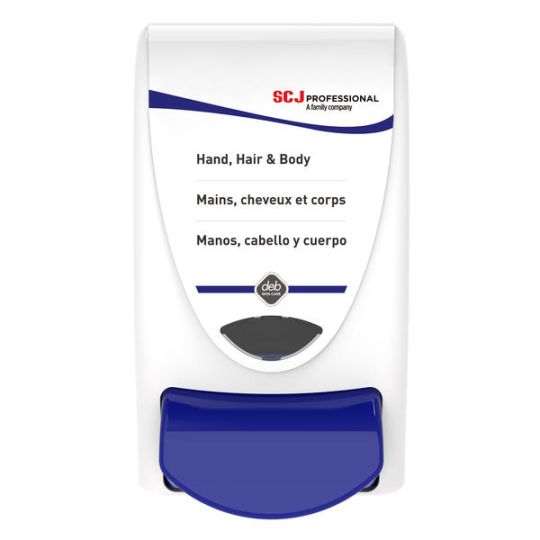 Distributrice blanche pour savon corps et cheveux DEB STOKO
