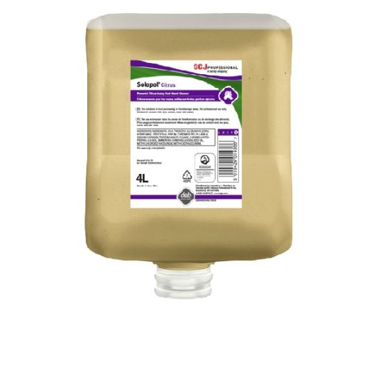 SOLOPOL CITRUS, nettoyant pour les mains aux agrumes pour les taches tenaces