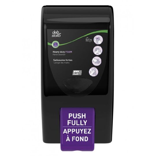 Distributrice noire pour savon mousse SOLOPOL GFX, 3.25 L