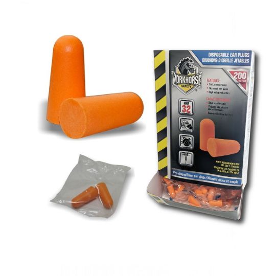 Bouchons d'oreille WORKHORSE® en mousse préformé, NRR 32