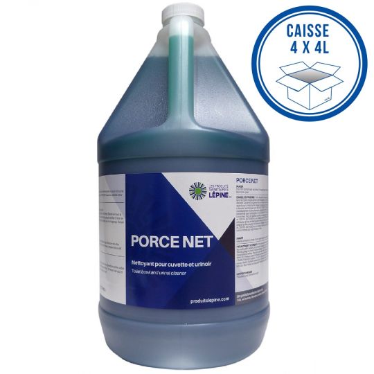 PORCE NET , nettoyant liquide pour toilettes et urinoirs