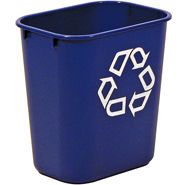 2818, poubelle de recyclage bleue
