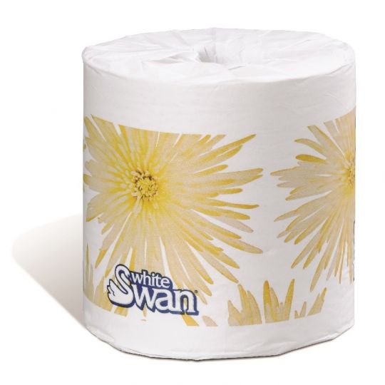 01979 White Swan, essuie-mains blanc en rouleau dense 1 pli, 6 rouleaux de  1000'/cs