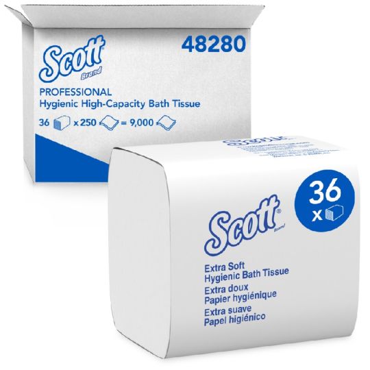 Scott®, papier hygiénique en feuille 2 plis