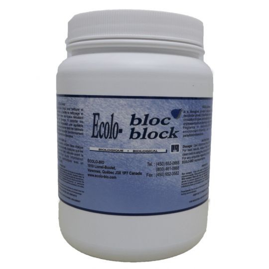 ECOLO-BLOC,, bloc d'urinoir biologique, contenant de 10 blocs